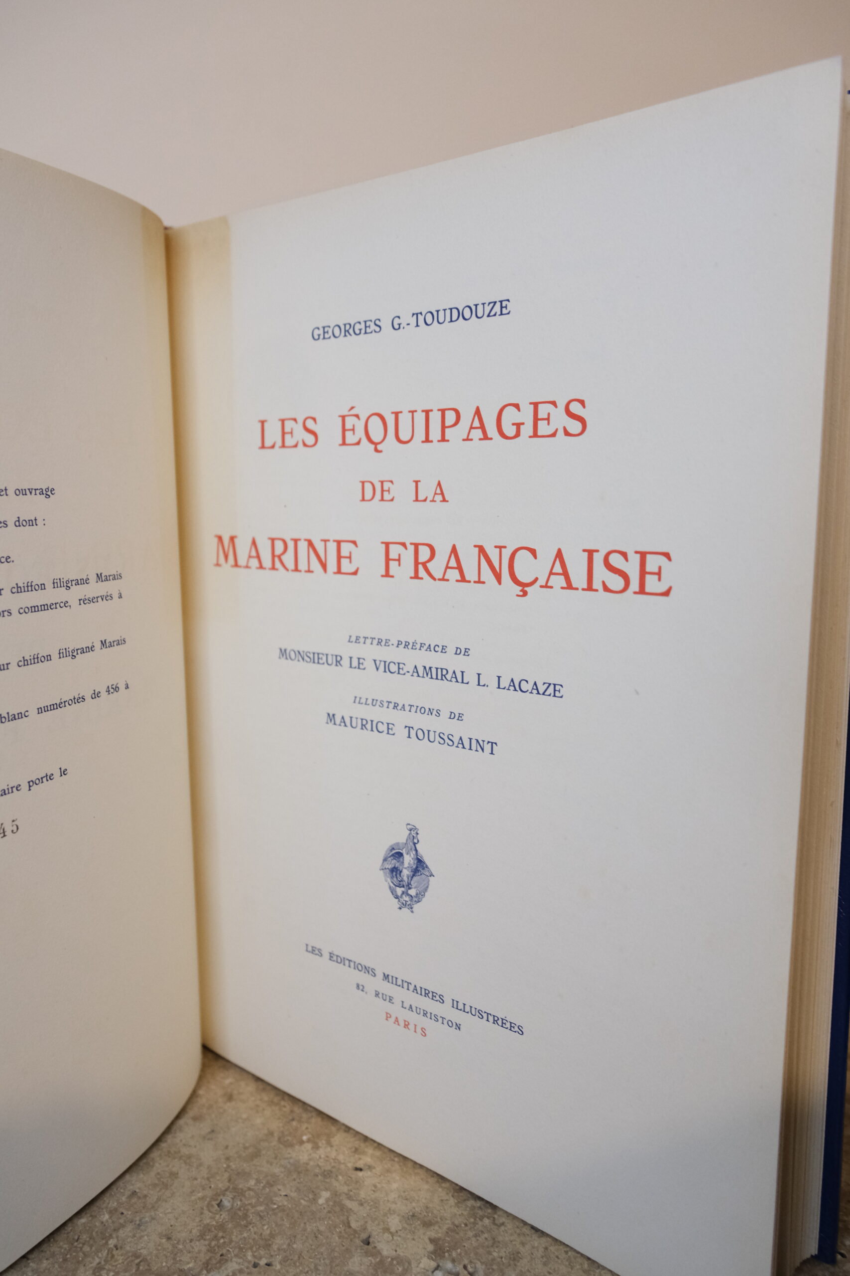 TOUDOUZE (Georges G.). Les équipages de la Marine Française. Paris, les édition militaires illustrées, 1943. – Image 4