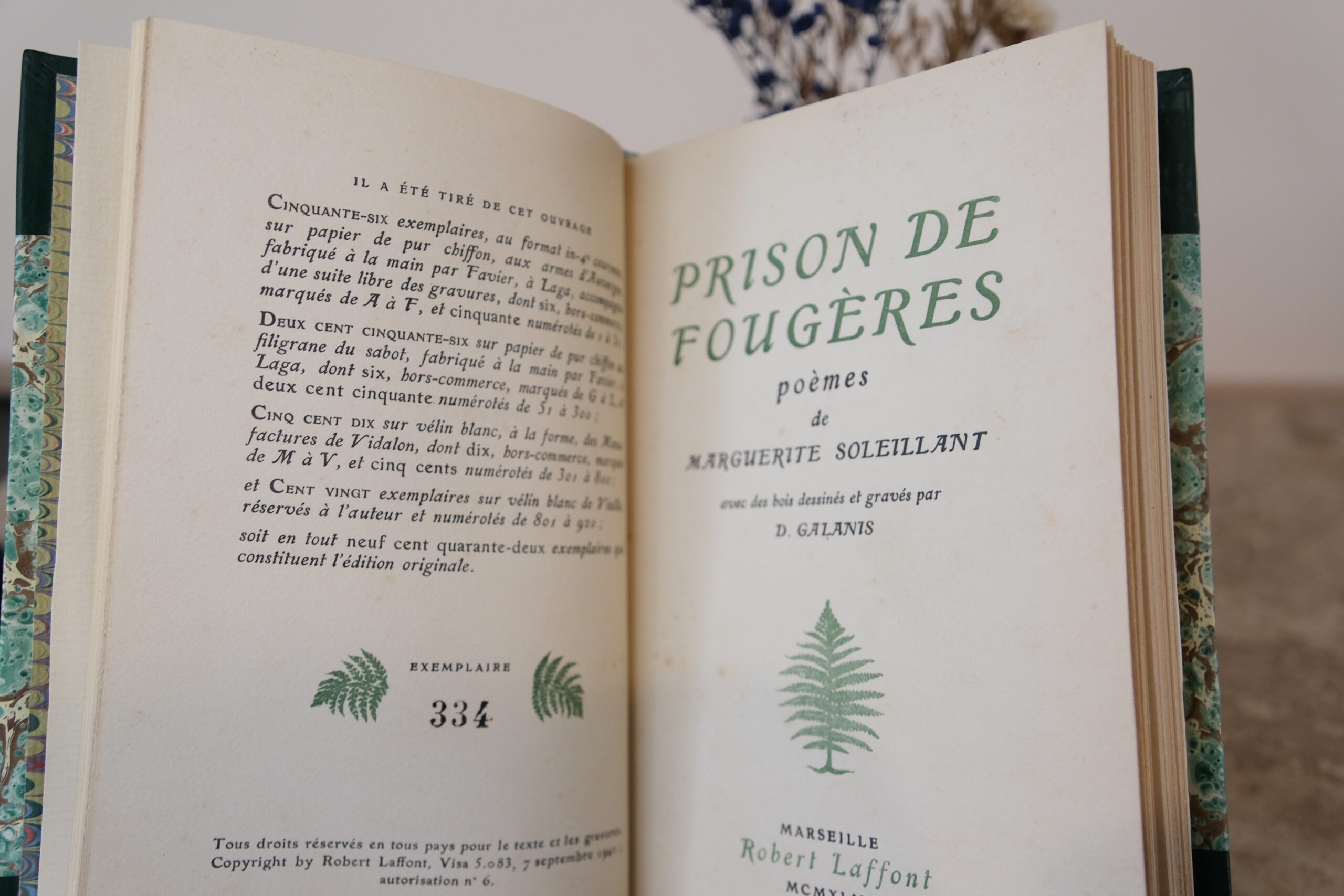 SOLEILLANT Marguerite, Prison de Fougères. Marseille, Lafont, 1943 – Image 3