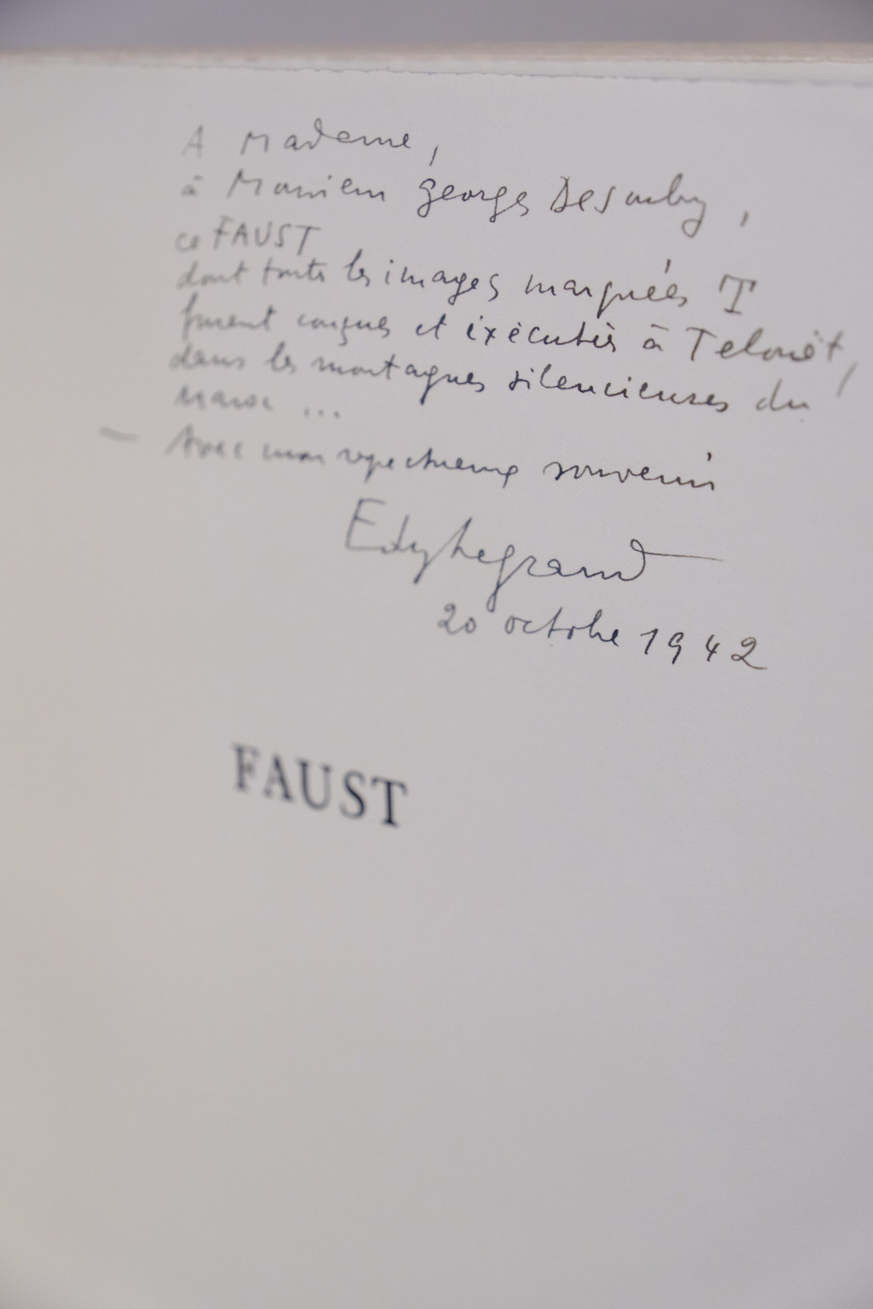 GOETHE (Johann Wolfgang von). Faust. Montpellier, Union latine d'éditions, 1942. – Image 4