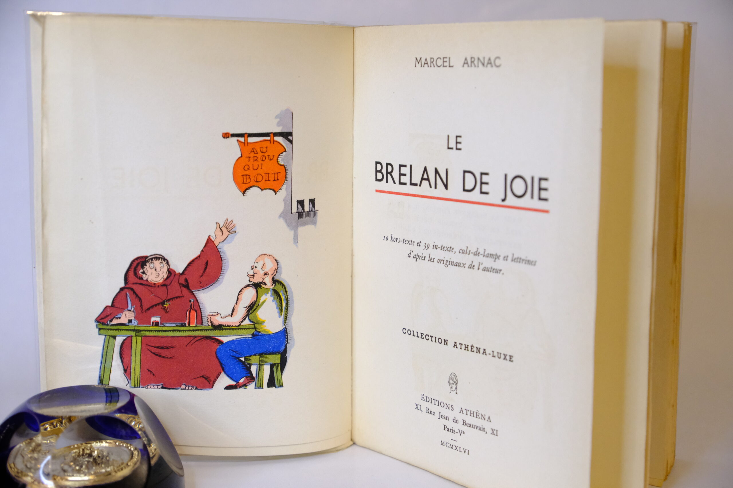 ARNAC (Marcel), Le brelan de joie.
Paris, éditions Athêna, 1946 – Image 2