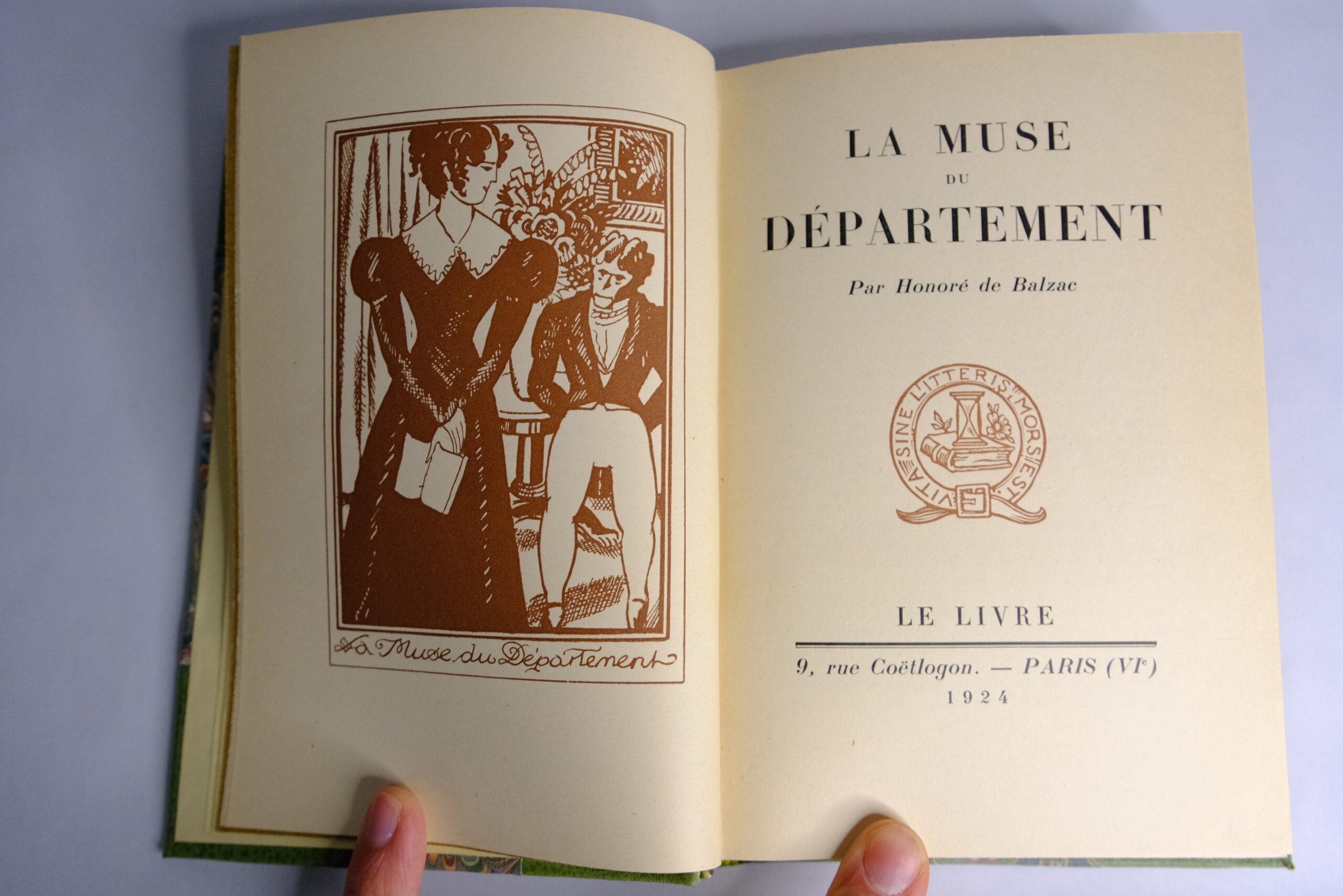 BALZAC (Honoré de), La Muse du Département. Paris, Le Livre, 1924. – Image 6