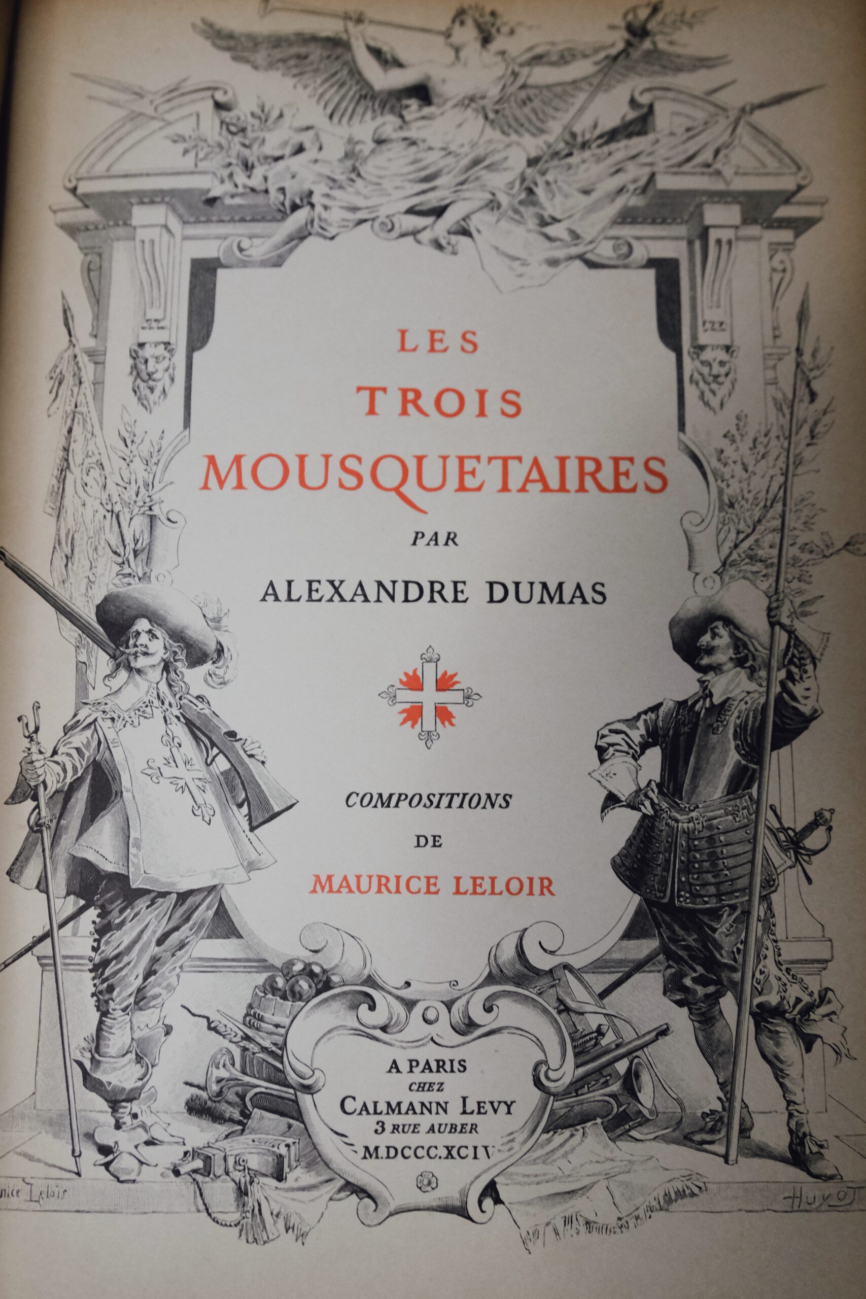DUMAS (Alexandre). Les trois mousquetaires. Paris, Calmann Levy, 1894. – Image 3