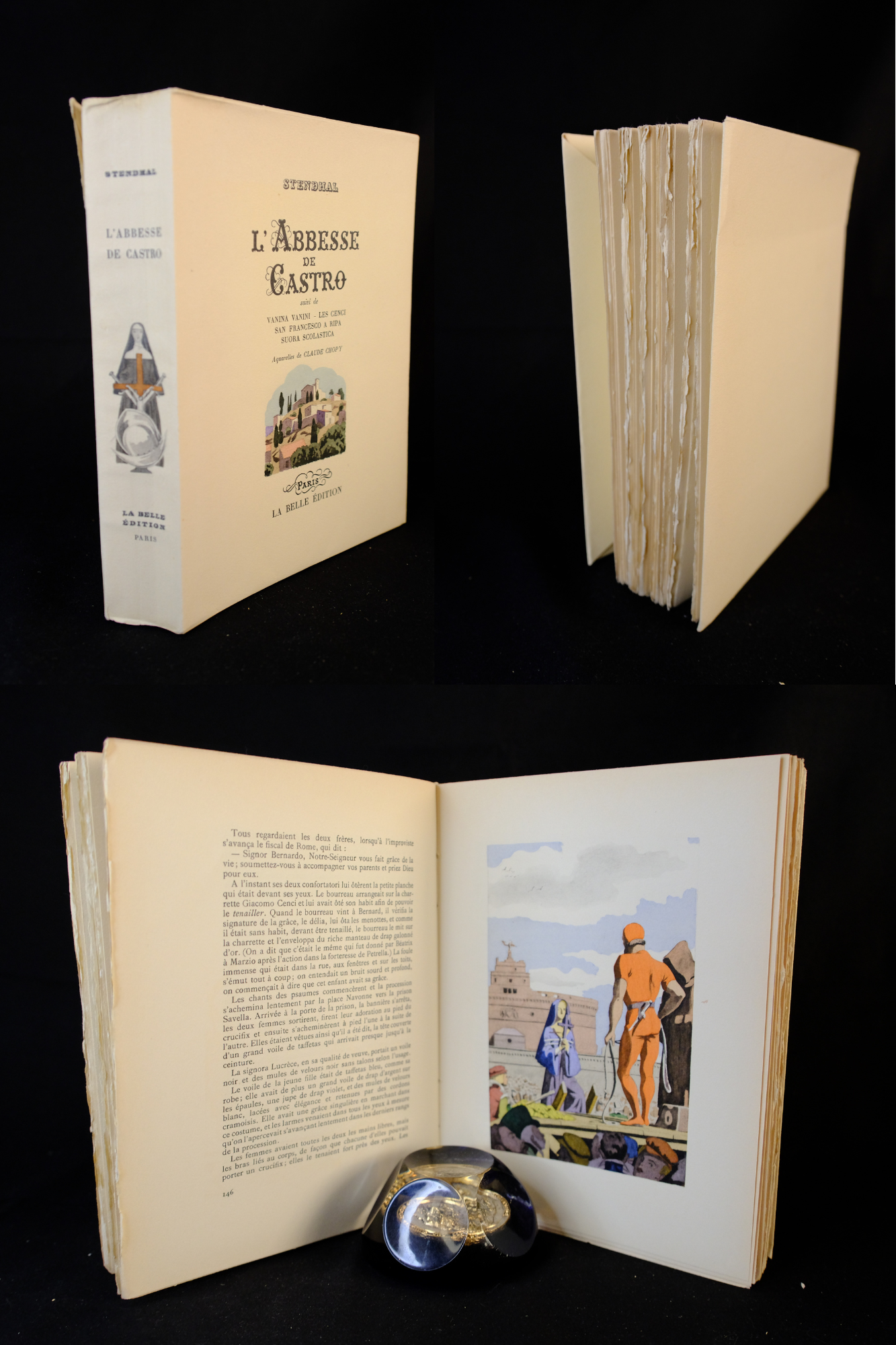 STENDHAL, L’Abbesse de Castro. Paris, La Belle Edition, 1945.