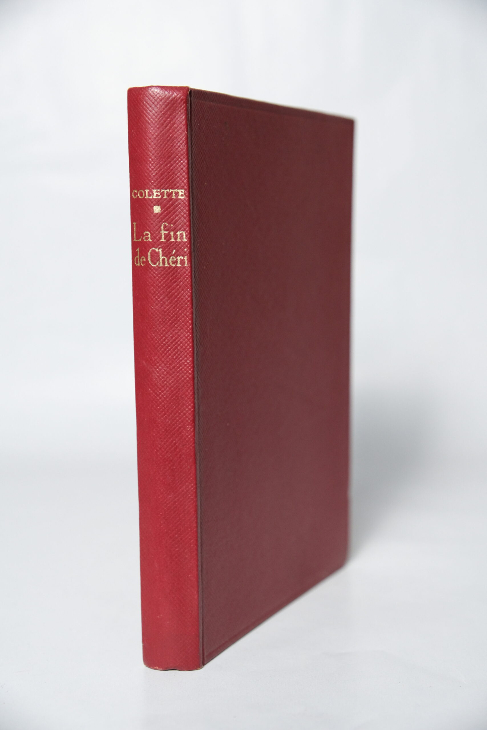 COLETTE, La fin de Chéri. Paris, Calmann-Lévy, 1939.