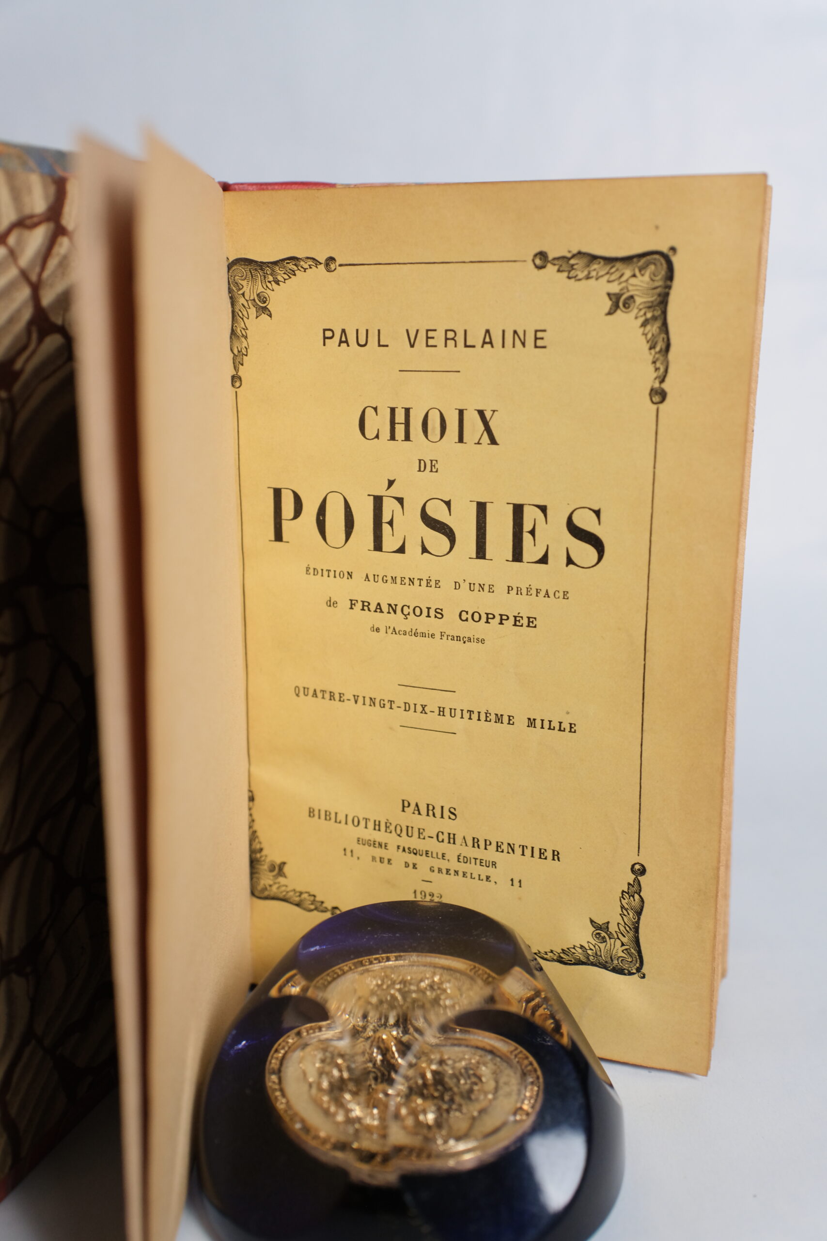 VERLAINE (Paul), Choix de Poésies. Paris, Eugène Fasquelle, 1922. – Image 3