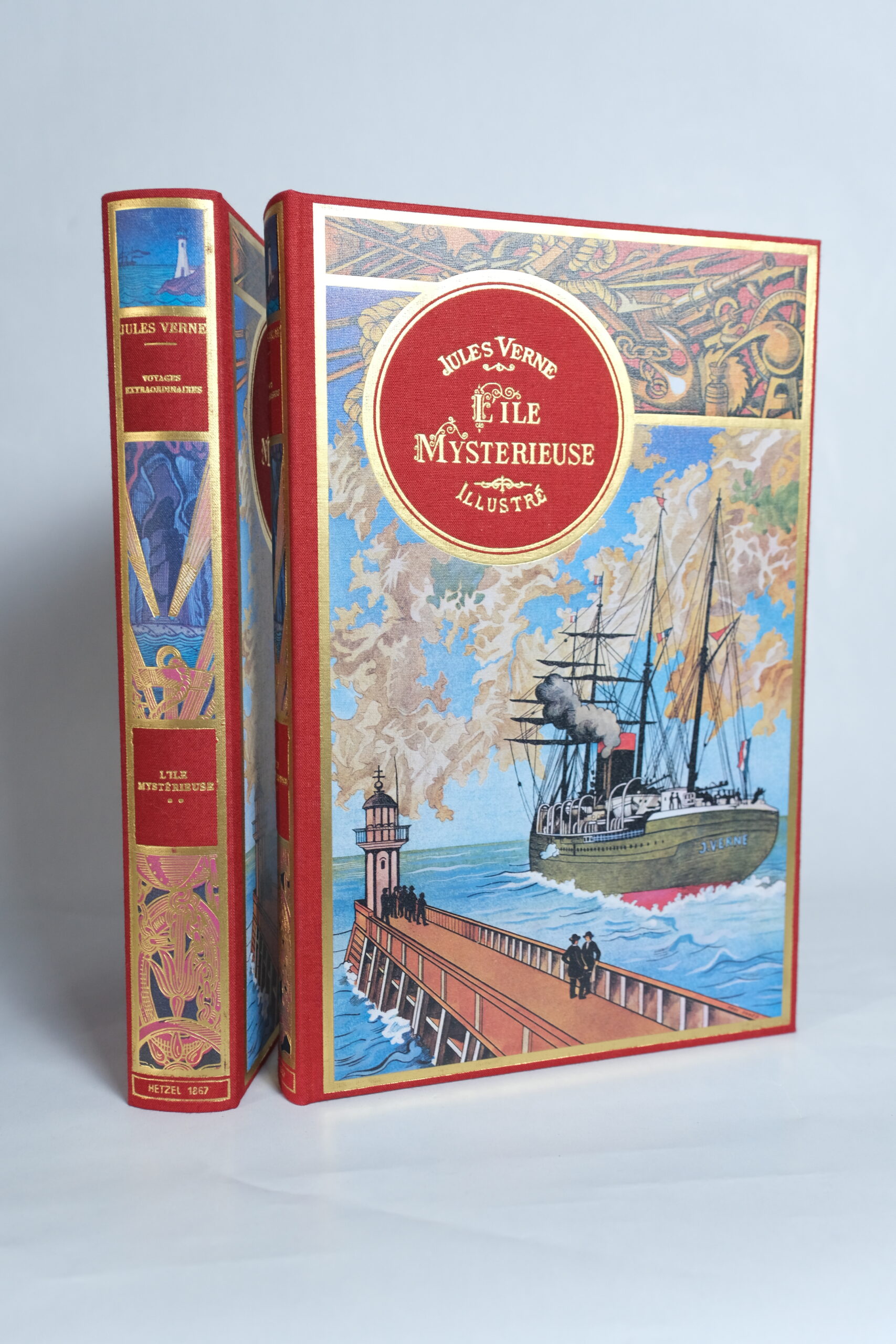 VERNE (Jules), L’Île Mystérieuse.Paris, Chez Michel de l’Ormeraie, 1977.