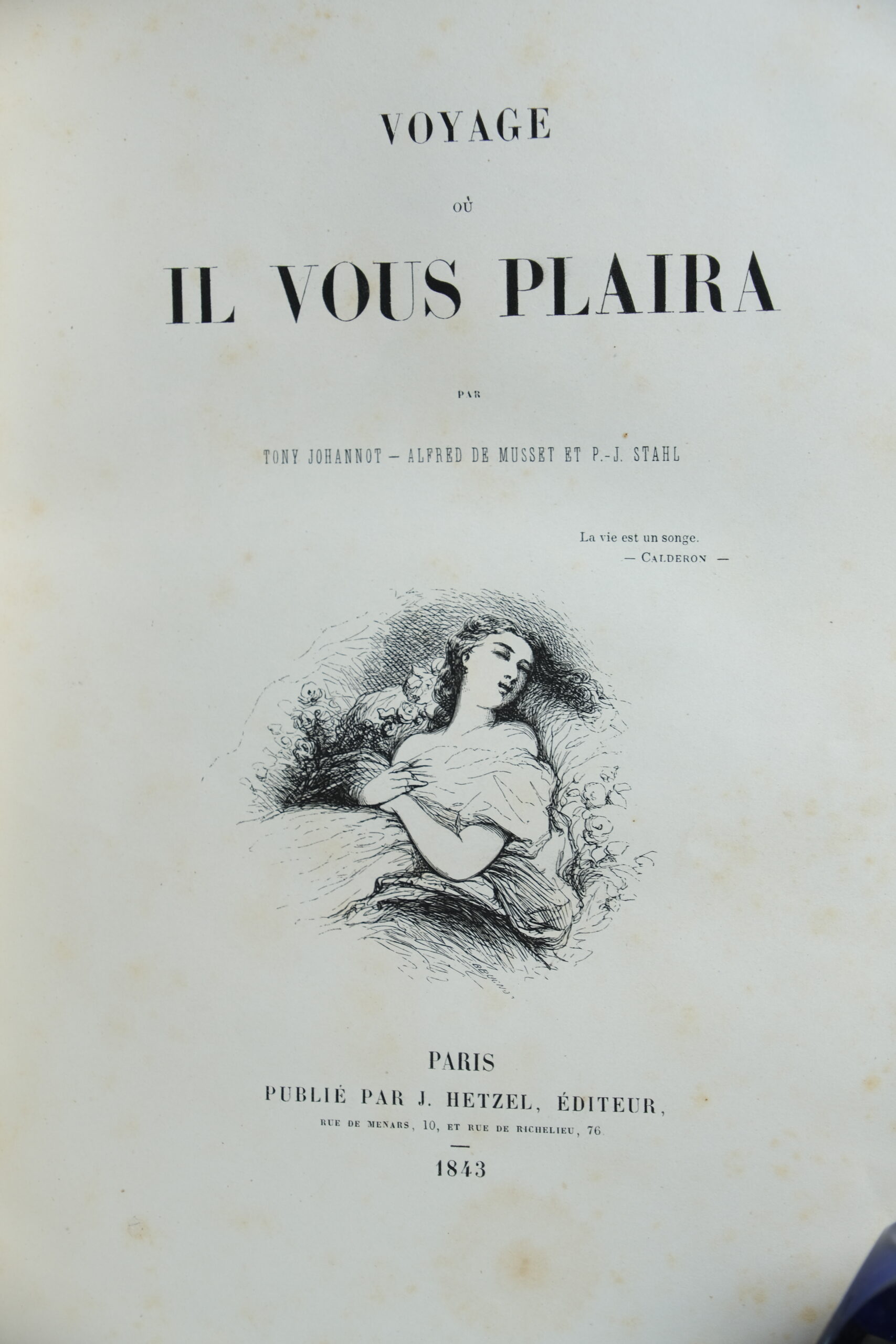 MUSSET (Alfred de), STAHL (P. J.). Voyage où il vous plaira. Paris, Hetzel, 1843 – Image 7