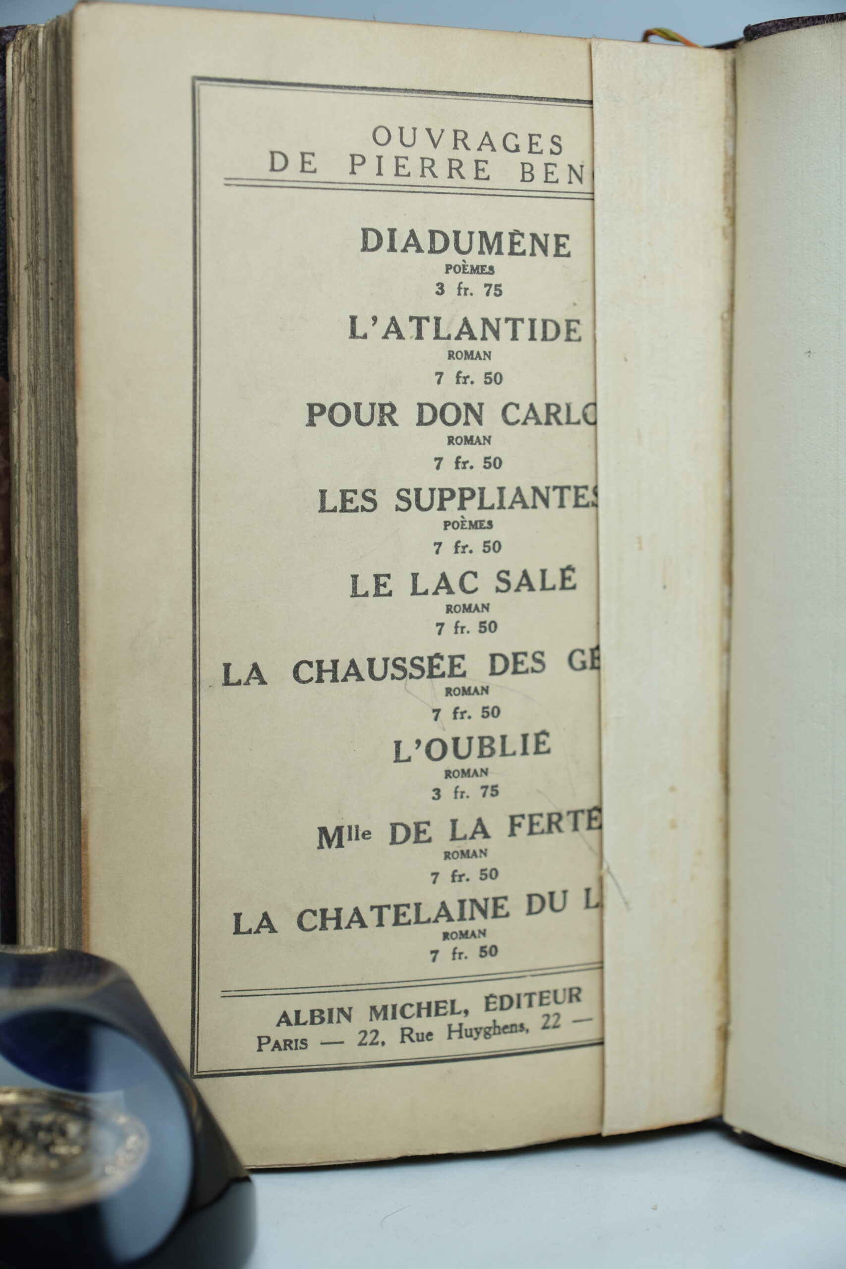 BENOIT (Pierre), Le Puits de Jacob. Paris, Albin Michel, 1925 – Image 8