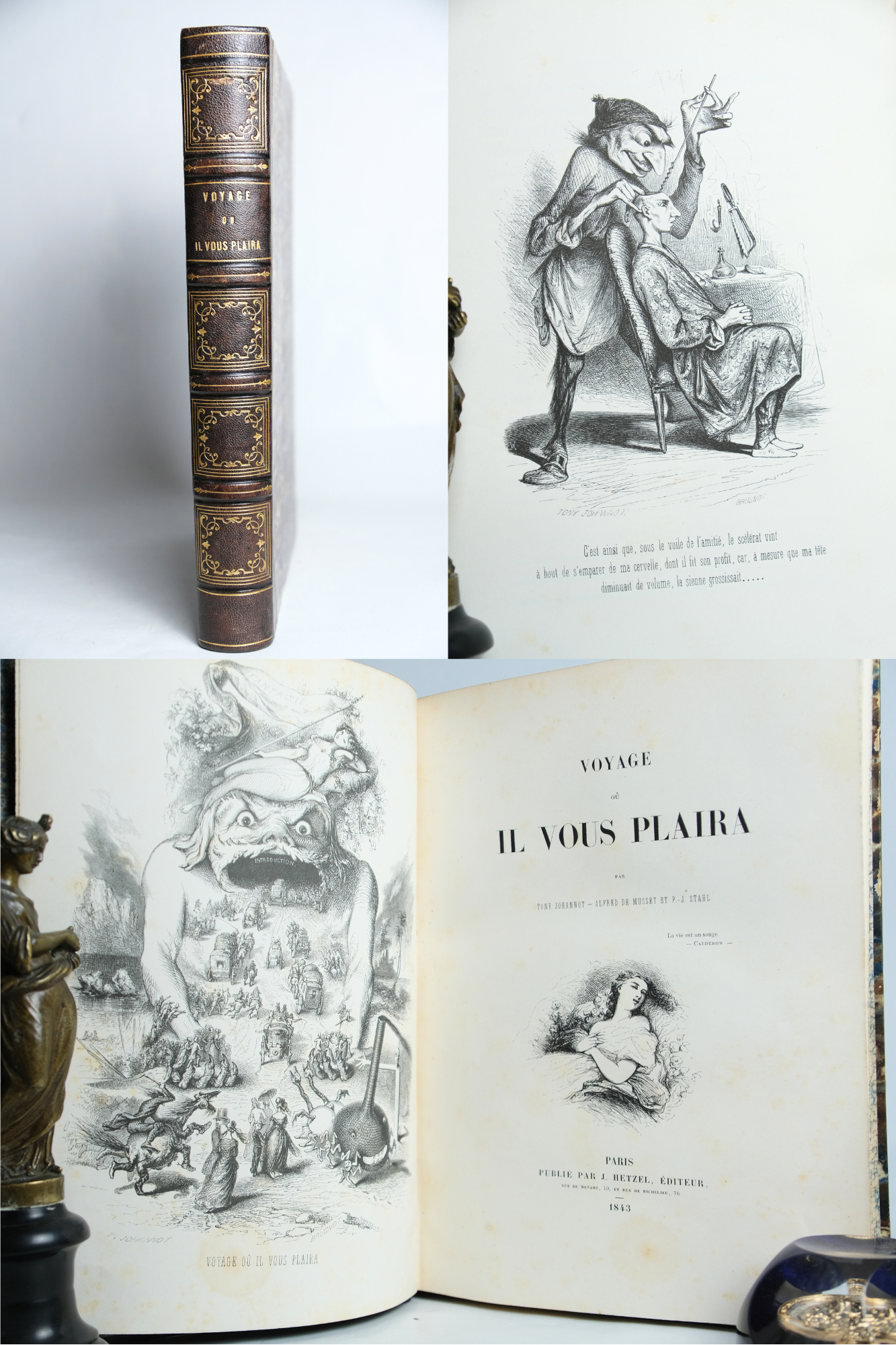 MUSSET (Alfred de), STAHL (P. J.). Voyage où il vous plaira. Paris, Hetzel, 1843